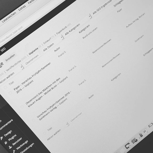 Schon mal ein bisschen was vorgeplant für euch #amblogging #bloggen #bloggplanung #buchblog