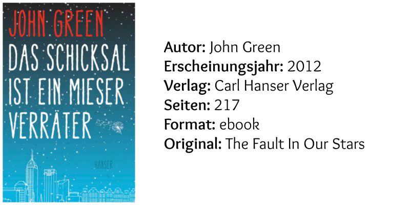 Das Schicksal ist ein mieser Verräter, John Green (c) Hanser Verlag